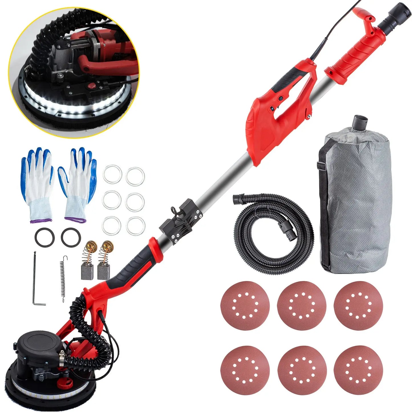 850W gypsum board sander, foldable gypsum board sander