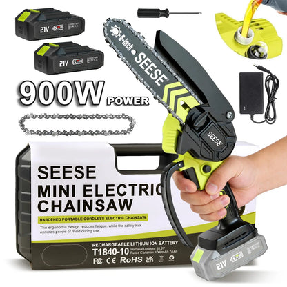 Portable cordless electric saw, brushless mini chainsaw