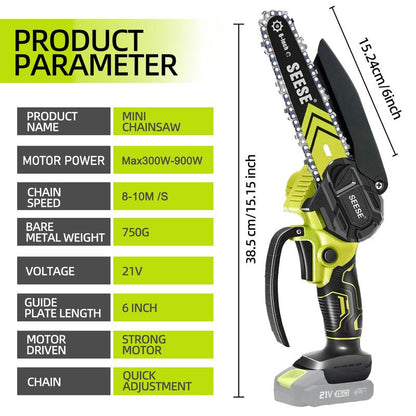 SEESE Brushless Mini Chainsaw