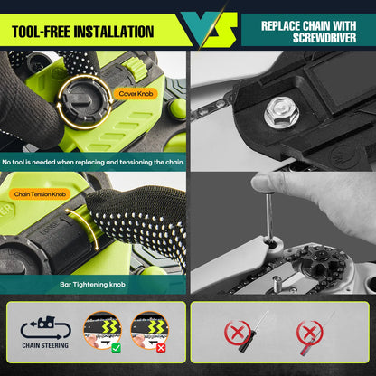 "2-in-1 brushless telescopic chainsaw, handheld chainsaw"