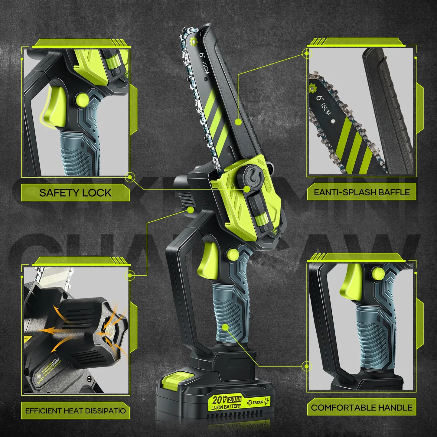 "2-in-1 brushless telescopic chainsaw, handheld chainsaw"